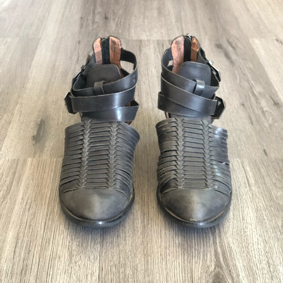 Jeffrey Campbell Black Distressed Stinson Booties - Picture 10 of 10